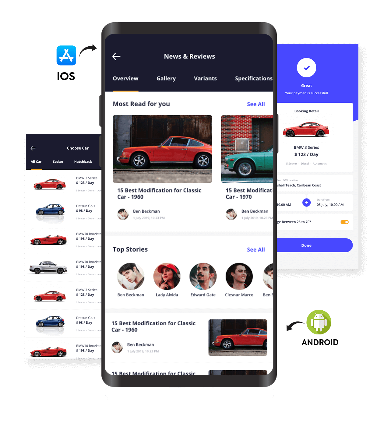 VTM automobile app presence